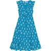 Giselle Women's Maxi Dress Cerulean Blue Ikat, Blue - Dresses - 1 - thumbnail