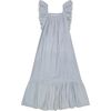 Eva Women's Ruffle Sundress Marine Stripe, Blue - Dresses - 1 - thumbnail