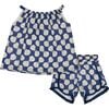 Colette Girl's Top and Short Set Shell Beach Navy - Mixed Apparel Set - 1 - thumbnail