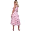 Giselle Women's Maxi Dress White Pink Ikat, Pink - Dresses - 4 - thumbnail