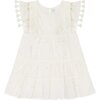 Sophie Tassel Dress, White Eyelet - Dresses - 1 - thumbnail