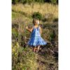 Bella Girl's Shoulder Tie Sundress Blue Paisley, Blue Paisley - Dresses - 3 - thumbnail