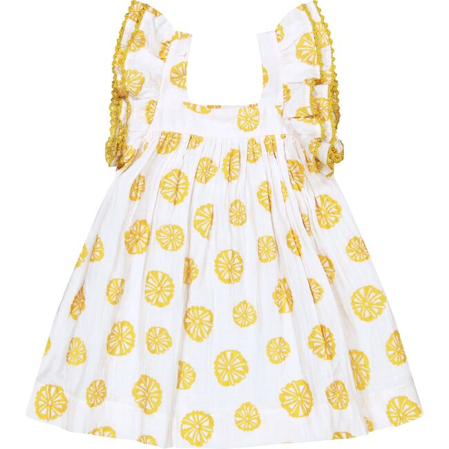 Serena Girl's Tassel Dress White Sand Dollar