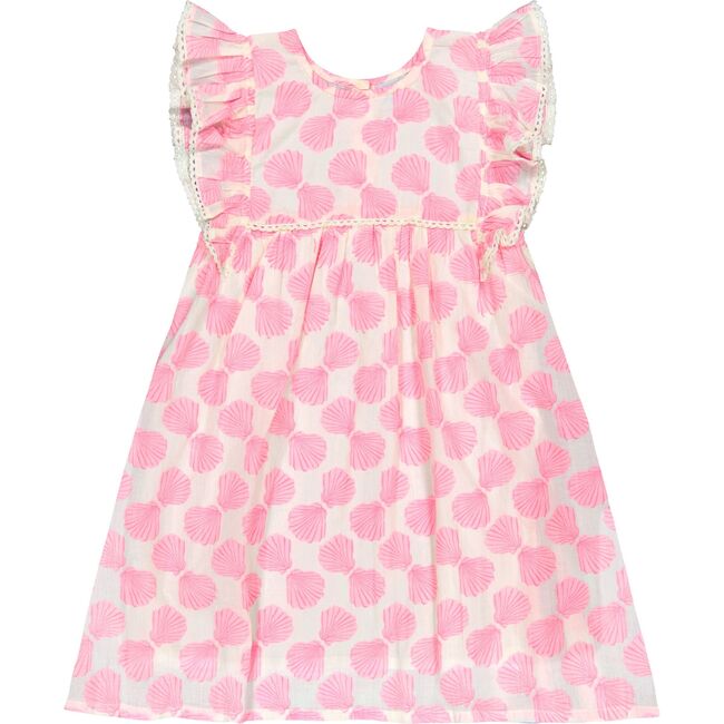 Seraphina Girl's Dress Shell Beach Pink