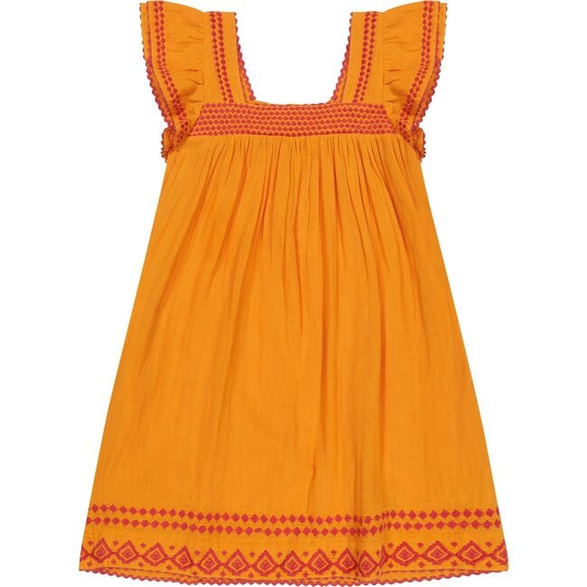 Mini Sandrine Women's Dress Sunkist Embroidery, Orange - Shorts - 1