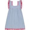Mini Sandrine Women's Dress Sea Stripe Embroidery, Blue - Shorts - 1 - thumbnail