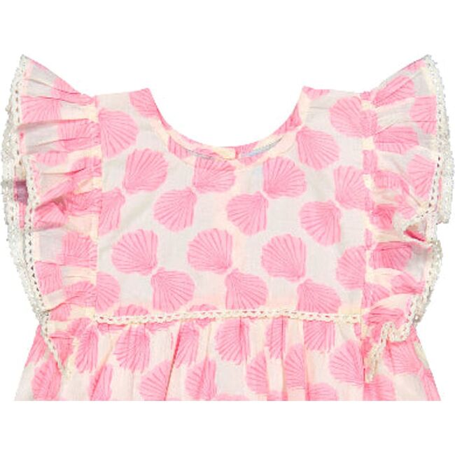 Seraphina Girl's Dress Shell Beach Pink