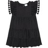 Sophie Tassel Dress, Black Eyelet - Dresses - 1 - thumbnail