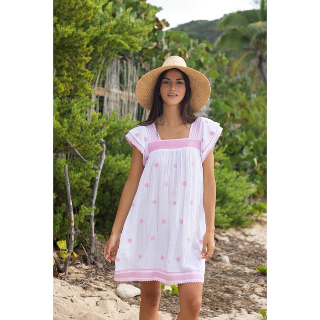 Mini Sandrine Women's Dress Pink Frangipani, Pink