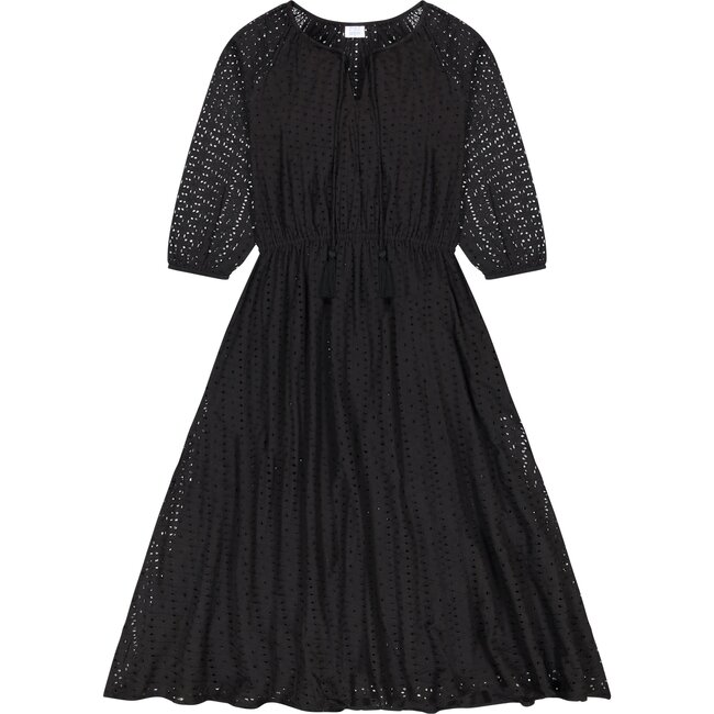 Women's Odette Maxi Dress, Black Eyelet