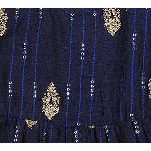 Women's Luxe Giselle Maxi Dress Silk Dupioni, Navy