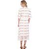 Women's Estelle Embroidered Fringed Shirt Dress, White - Dresses - 3 - thumbnail