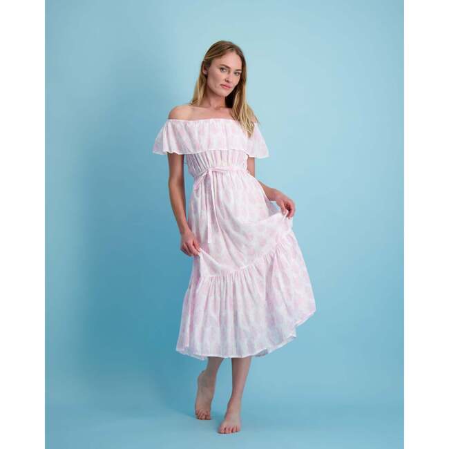 Women's Benoite Paisley Off-Shoulder Dress, Pink - Dresses - 2
