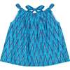 Colette A-line Top & Short Set, Turquoise Ikat - Mixed Apparel Set - 2