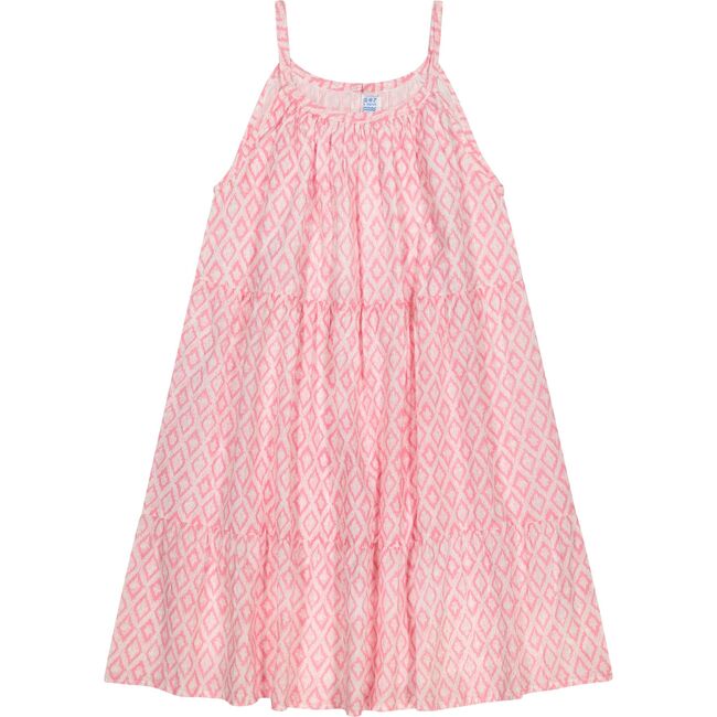 Women's Sabine Ikat Swing Sundress, Soft Pink