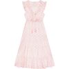 Women's Giselle Star V-Neck Ruffle Sleeve Maxi Dress, Pink - Dresses - 1 - thumbnail