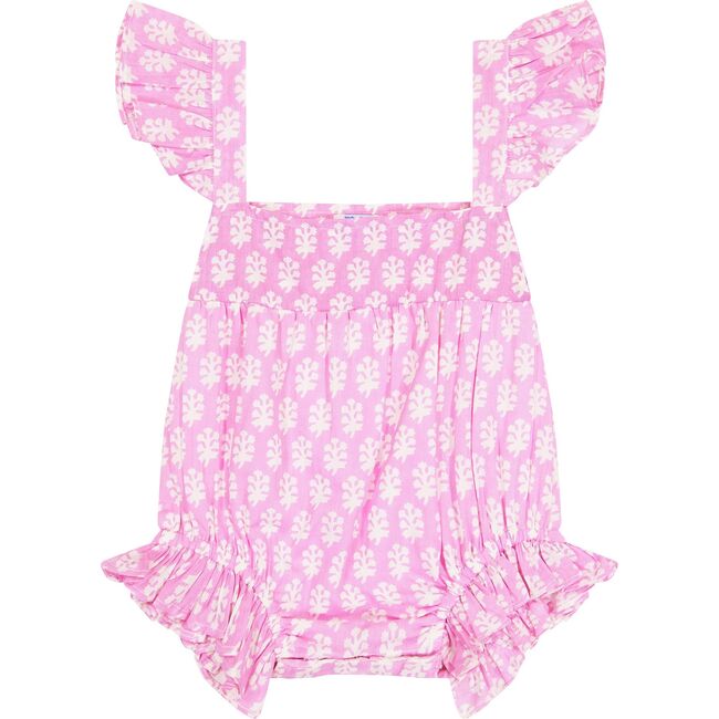 Chloe Baby Booti Print Romper, Violet