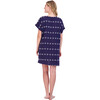 Women's Capucine Embroidered Mini Caftan Dress, Navy - Cover-Ups - 3