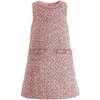 Tweed Sequin Shift Dress, Pink - Dresses - 1 - thumbnail