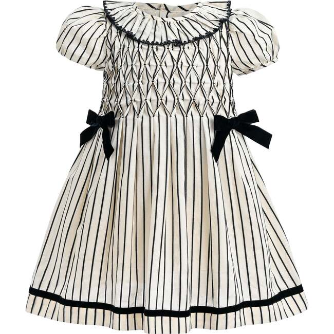 Velvet Bow Dress, Black