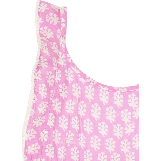 Daphne Booti Print Flutter Sleeve Dress, Violet