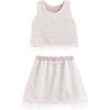 Sequin Feather-Trim Set, Pink - Mixed Apparel Set - 1 - thumbnail