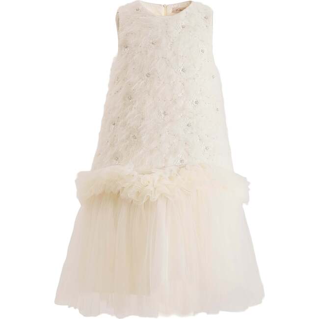 Sparkle Tulle Dress, Cream