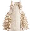 Ruffle Cascade Bow Dress, Cream - Dresses - 1 - thumbnail