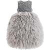 Textured Bodice Tulle Gown, Grey - Dresses - 1 - thumbnail