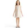 Sequin Feather Dress, Ivory - Dresses - 1 - thumbnail