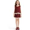 Sequin Feather-Trim Set, Red - Mixed Apparel Set - 2