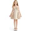 Ruffle Cascade Bow Dress, Cream - Dresses - 2 - thumbnail