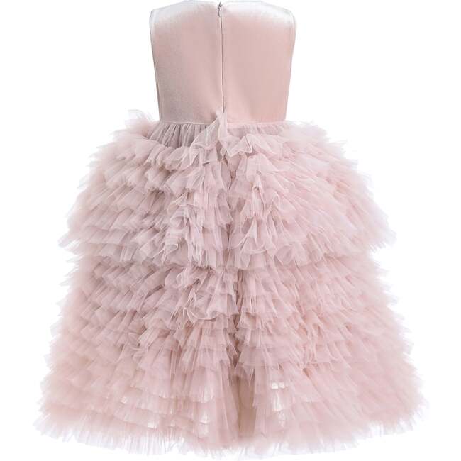 Sparkle Tiered Tulle Dress, Pink - Dresses - 3