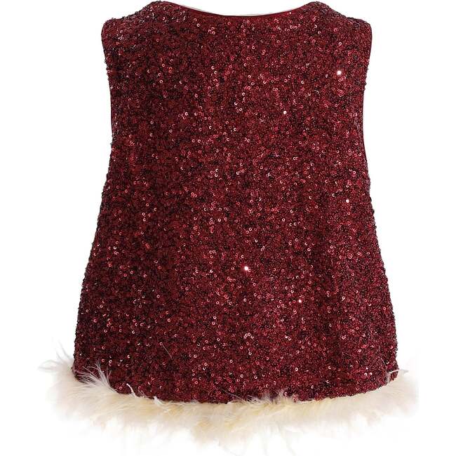 Sequin Feather-Trim Set, Red - Mixed Apparel Set - 5