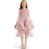 Sequin & Cascading Tulle Gown, Pink - Dresses - 2 - thumbnail
