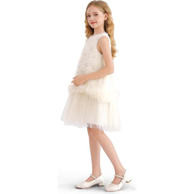 Sparkle Tulle Dress, Cream - Dresses - 4