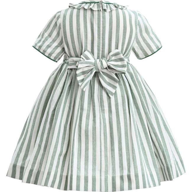 Button-Up Stripe Dress, Green