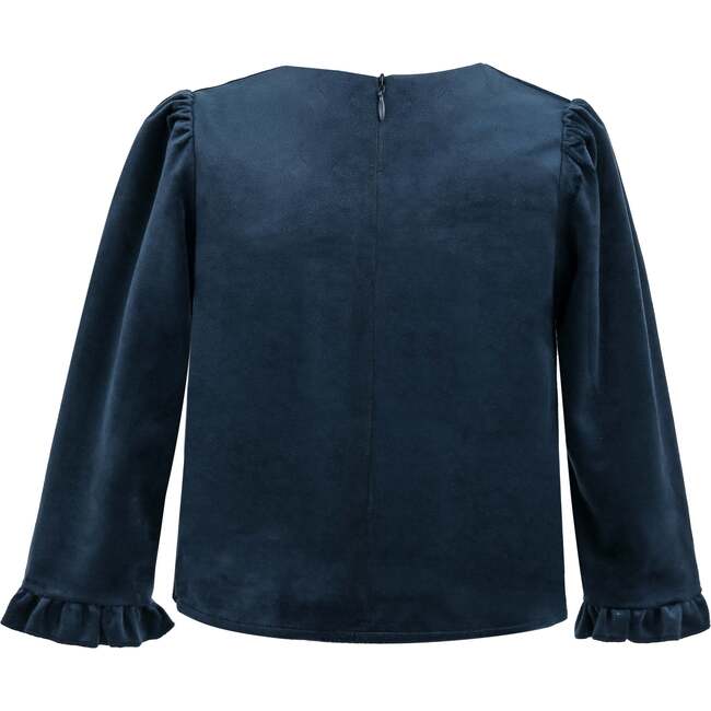 Plaid Two-Piece Bow Skirt Set, Navy - Mixed Apparel Set - 3