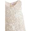 Sequin Feather Dress, Ivory - Dresses - 3 - thumbnail