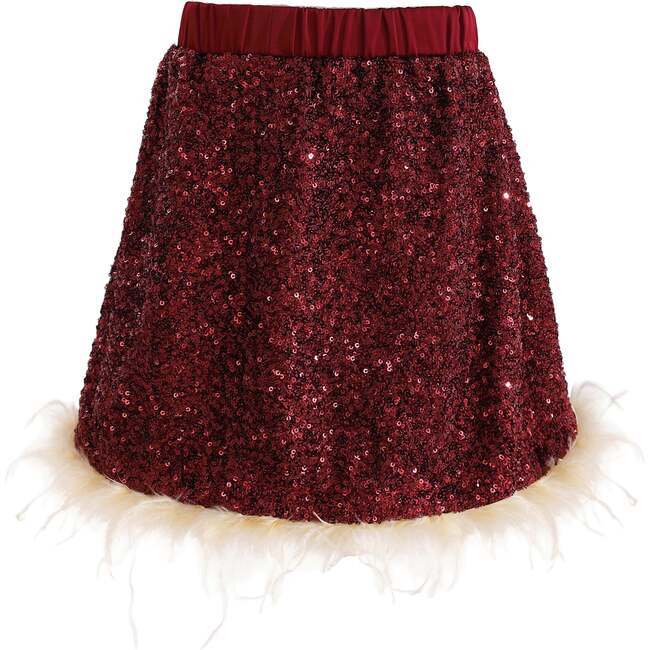 Sequin Feather-Trim Set, Red - Mixed Apparel Set - 6
