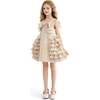 Ruffle Cascade Bow Dress, Cream - Dresses - 5 - thumbnail