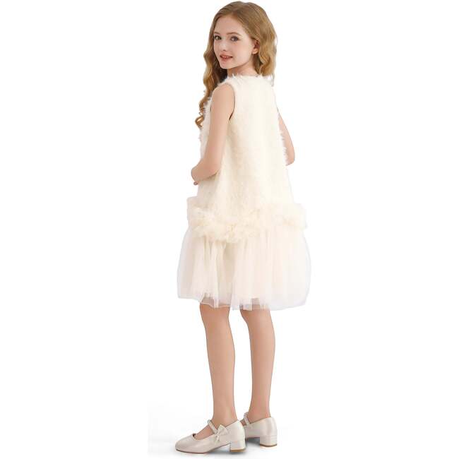 Sparkle Tulle Dress, Cream - Dresses - 5