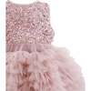 Sparkle Tiered Tulle Dress, Pink - Dresses - 4 - thumbnail
