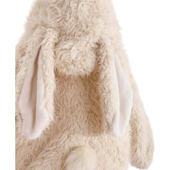Bunny-Eared Fuzzy Jacket, Cream - Jackets - 3