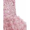 Sequin & Tulle Party Dress, Pink - Dresses - 4 - thumbnail