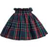 Plaid Two-Piece Bow Skirt Set, Navy - Mixed Apparel Set - 5 - thumbnail