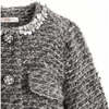 Boucle Jewel-Collar Jacket, Grey - Jackets - 3