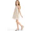 Sequin Feather Dress, Ivory - Dresses - 5 - thumbnail