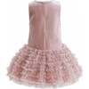 Sequin & Tulle Party Dress, Pink - Dresses - 5 - thumbnail
