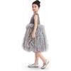 Textured Bodice Tulle Gown, Grey - Dresses - 6 - thumbnail